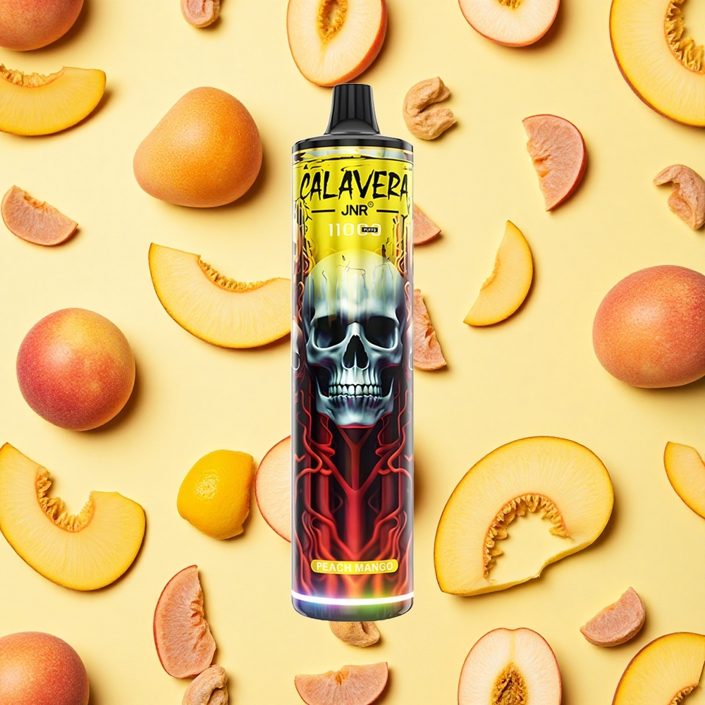 JNR Calavera 11000 Puffs Peach Mango 850mAh Battery Capacity 21ml E-liquid 10ohm