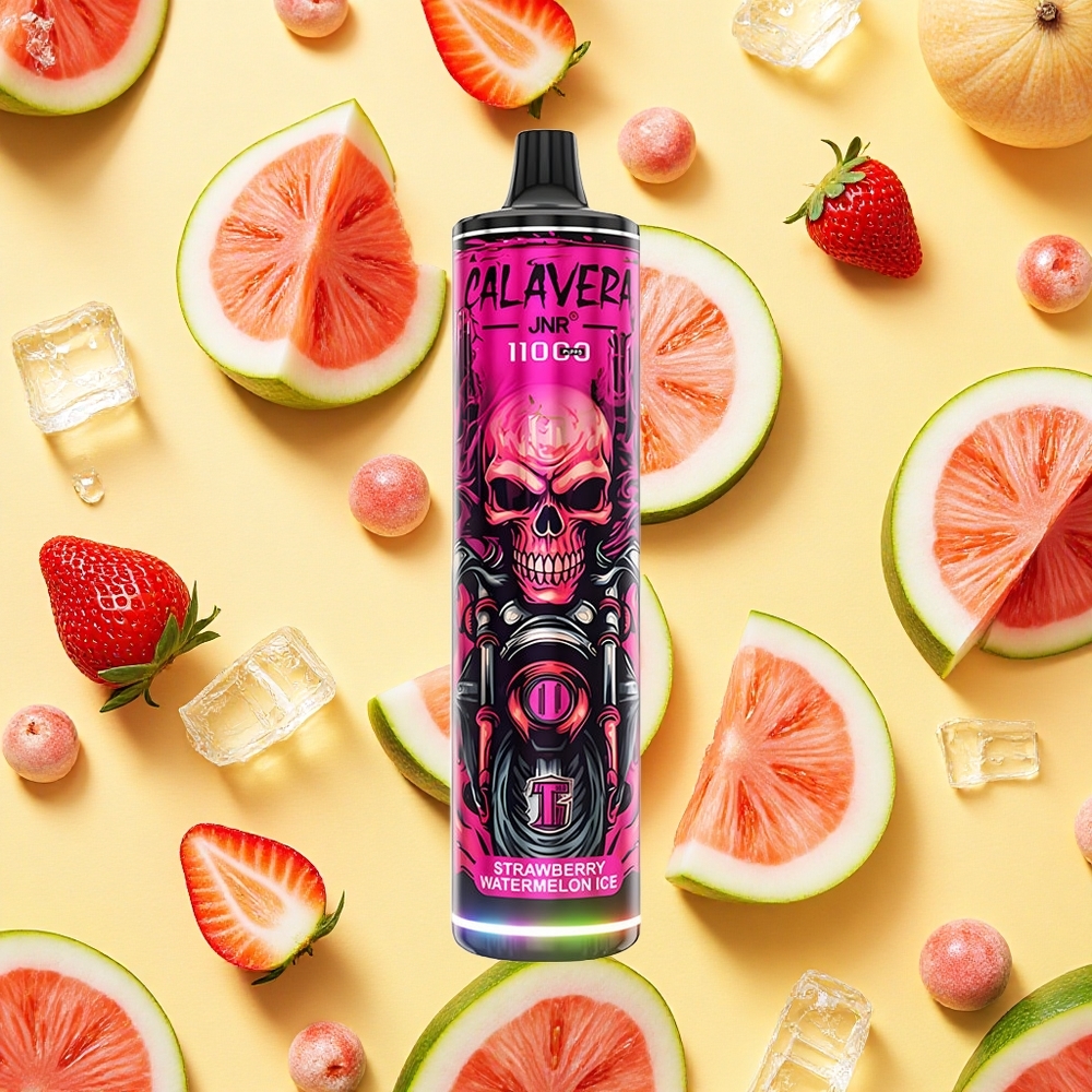 JNR Calavera 11000 Puffs Strawberry Watermelon Ice 850mAh Battery Capacity 21ml E-liquid 10ohm