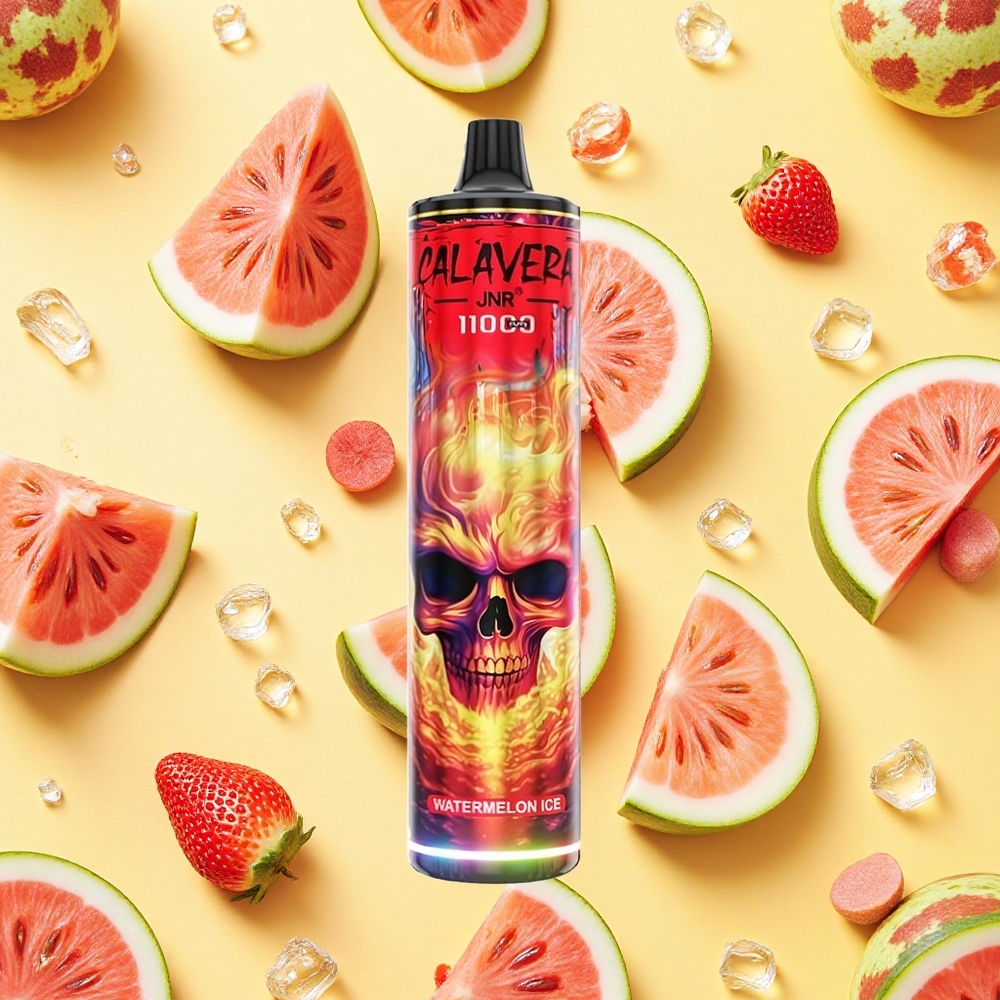 JNR Calavera 11000 Puffs Watermelon Ice 21ml E-liquid 850mAh Battery Capacity Type-C Charging 10ohm