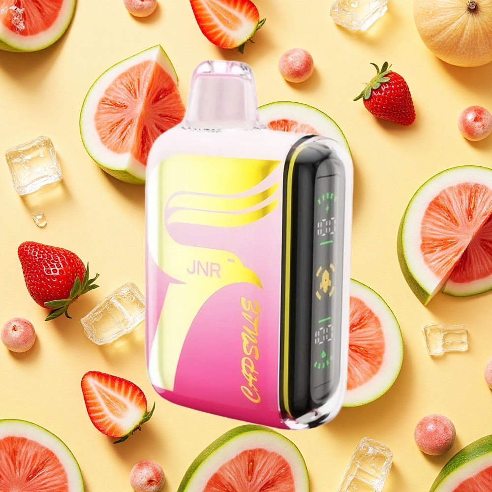JNR Capsule 15000 Puffs Strawberry Watermelon Ice Dual Mesh Coil 20W Boost