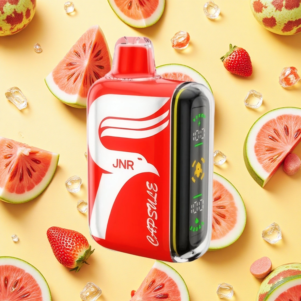 JNR Capsule 15000 Puffs Watermelon Ice 20ml E-liquid Dual Mesh Coil 850mAh Battery Capacity