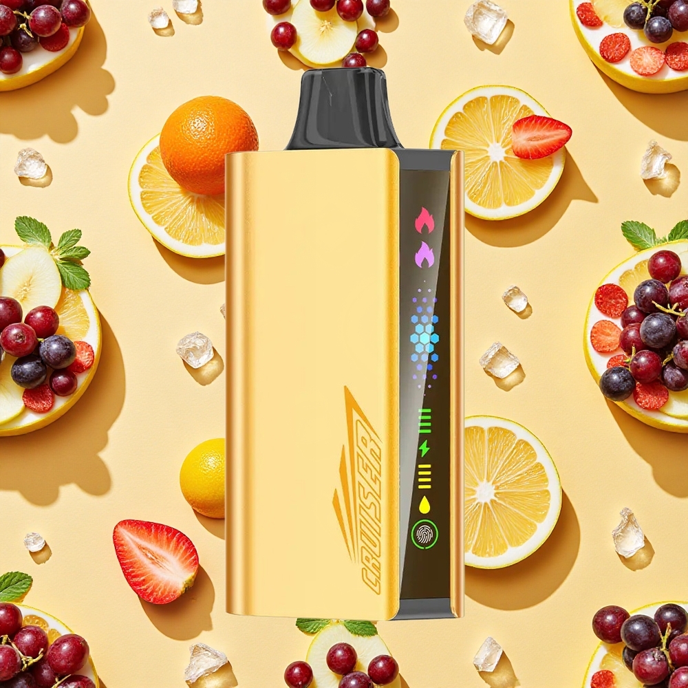 JNR Cruiser 12000 Puffs Grape Ice Dual Mesh Coil 3500mAh Battery Capacity Aluminum