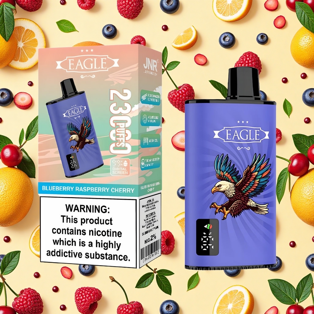 JNR EAGLE Smart 23000 Puffs Mesh Coil Airflow Blueberry Raspberry Cherry