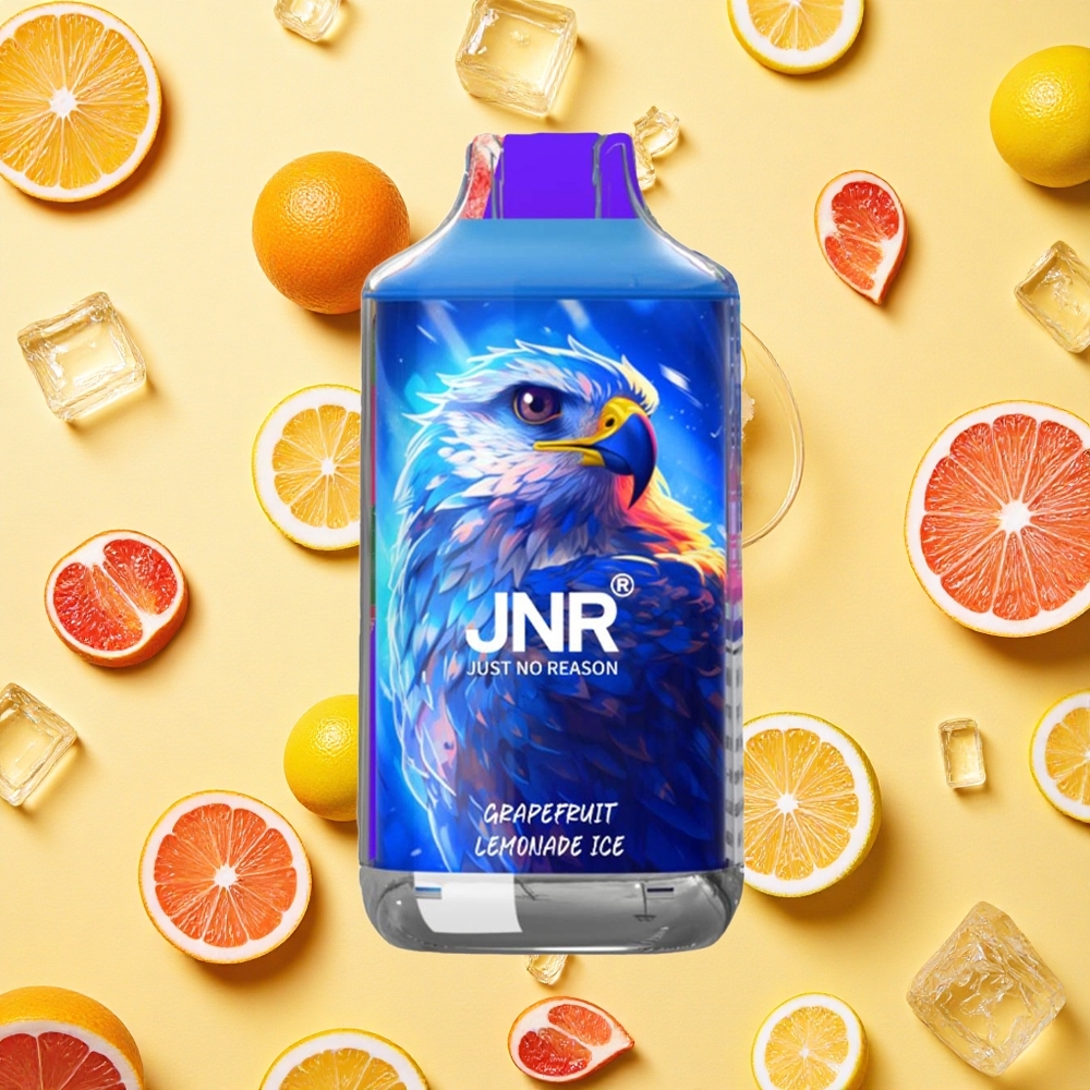 JNR Falcon 16000 Puffs Grapefruit Lemonade Ice Dual Mesh Coil 22ml E-liquid