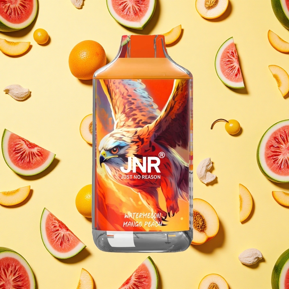 JNR Falcon 16000 Puffs Watermelon Mango Peach 22ml E-liquid Dual Mesh Coil
