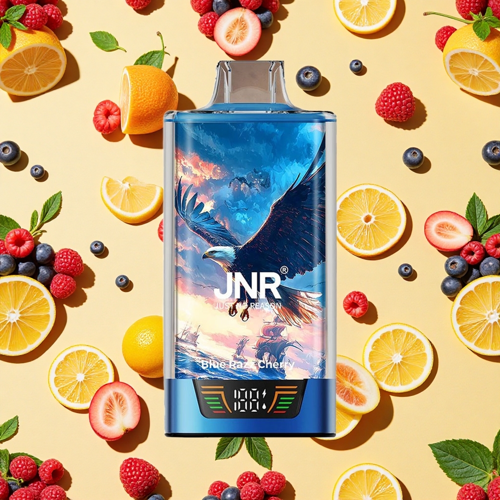 JNR Falcon Pro 28000 Puffs Blue Razz Cherry 30ml E-liquid 950mAh Battery Capacity USB-C