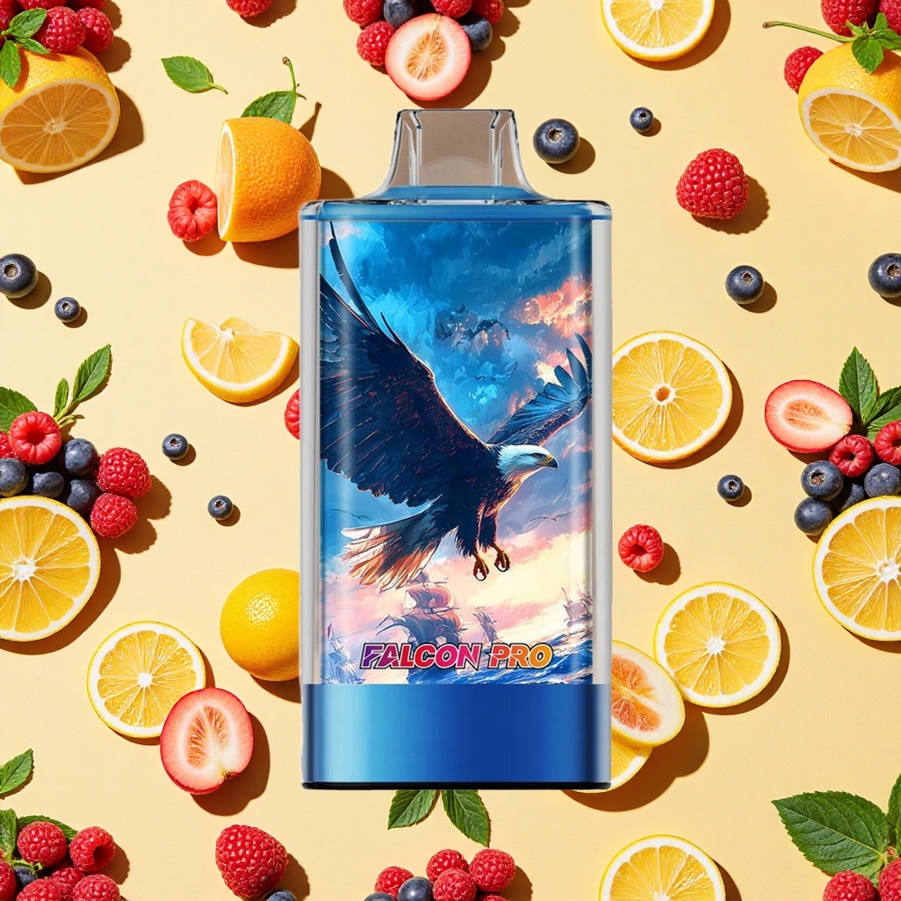 JNR Falcon Pro 28000 Puffs Blue Razz Cherry 30ml E-liquid 950mAh Battery Capacity USB-C
