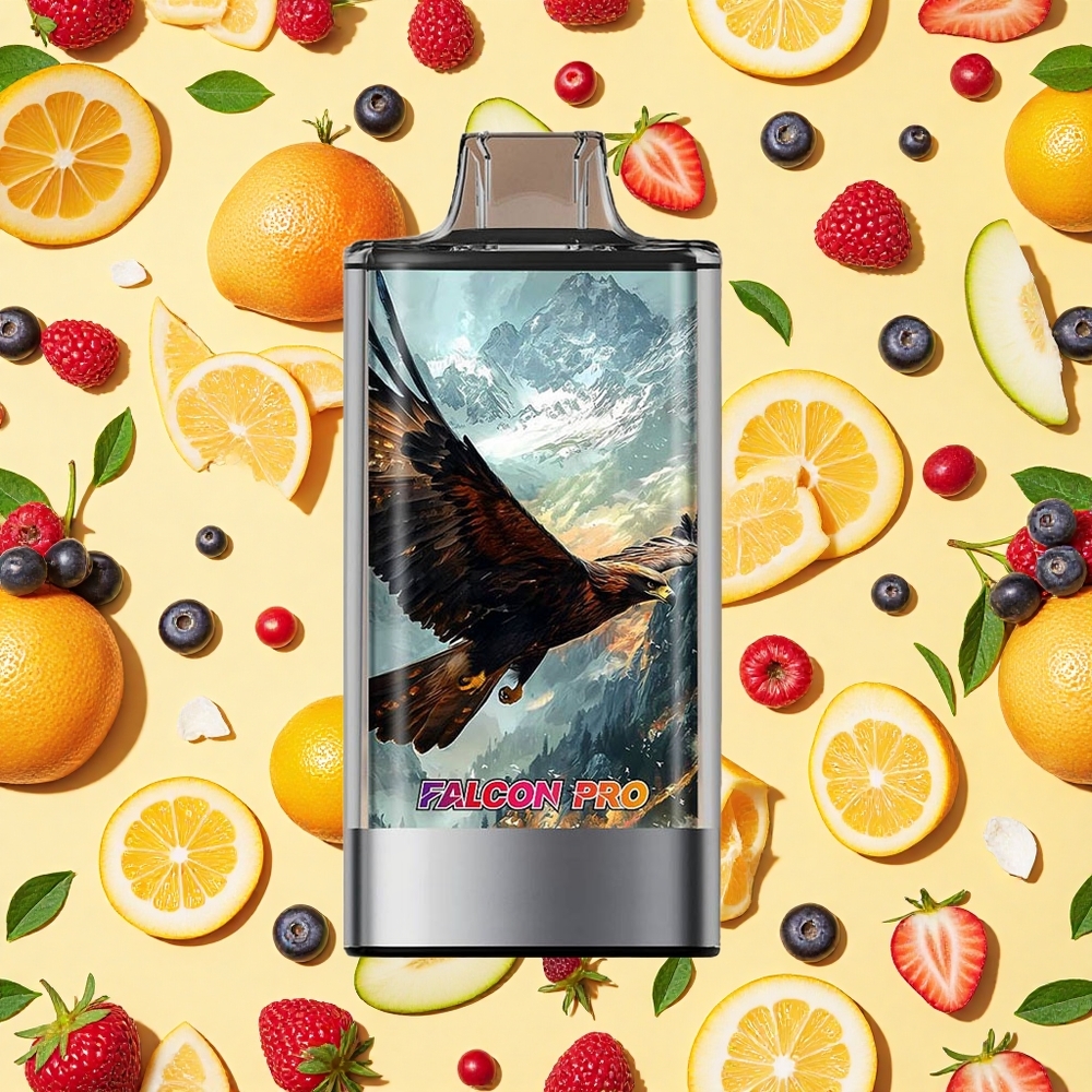 JNR Falcon Pro 28000 Puffs Mixed Berries 30ml E-liquid 5 Nicotine Smart Display