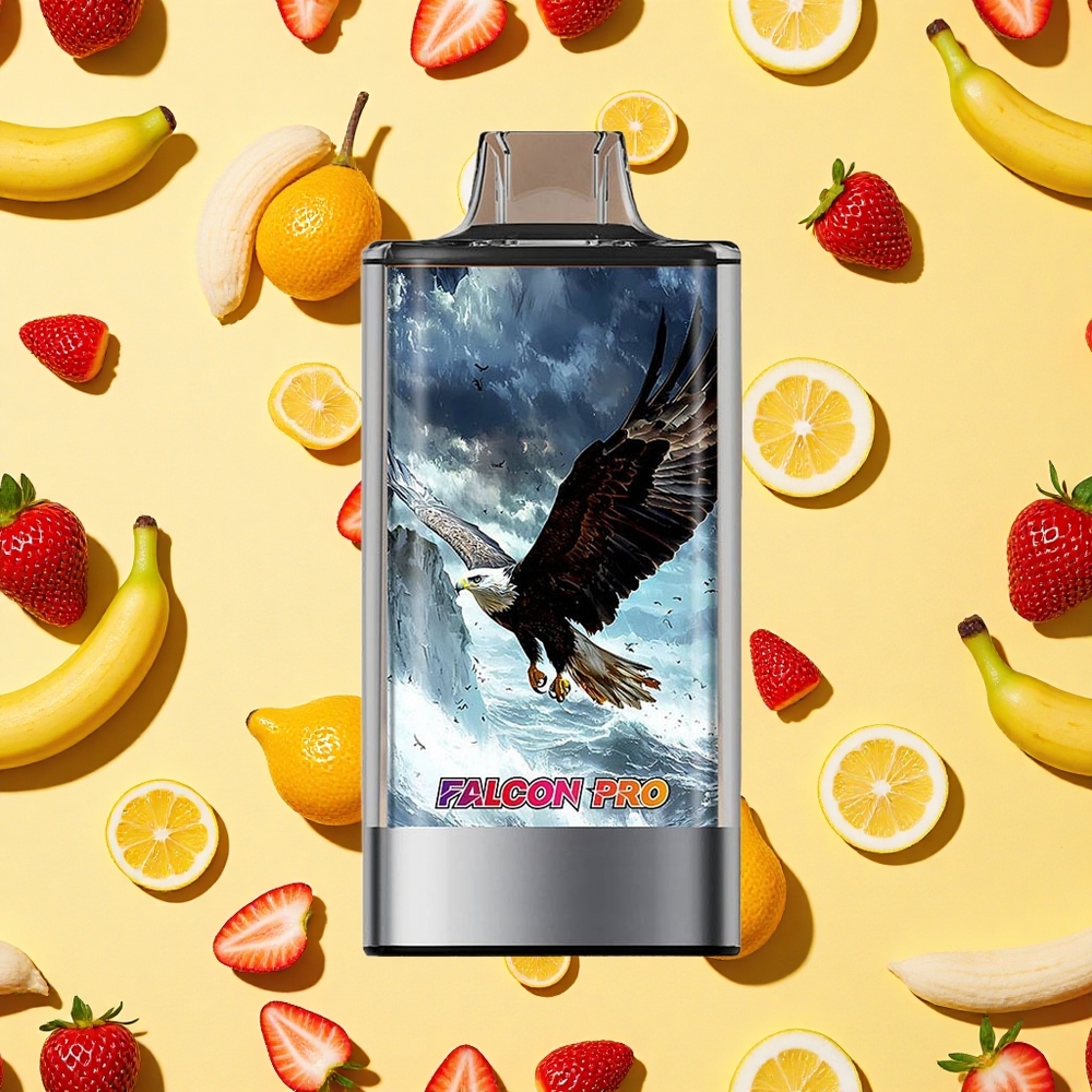 JNR Falcon Pro 28000 Strawberry Banana 30ml E-liquid 5 Nicotine Smart Display