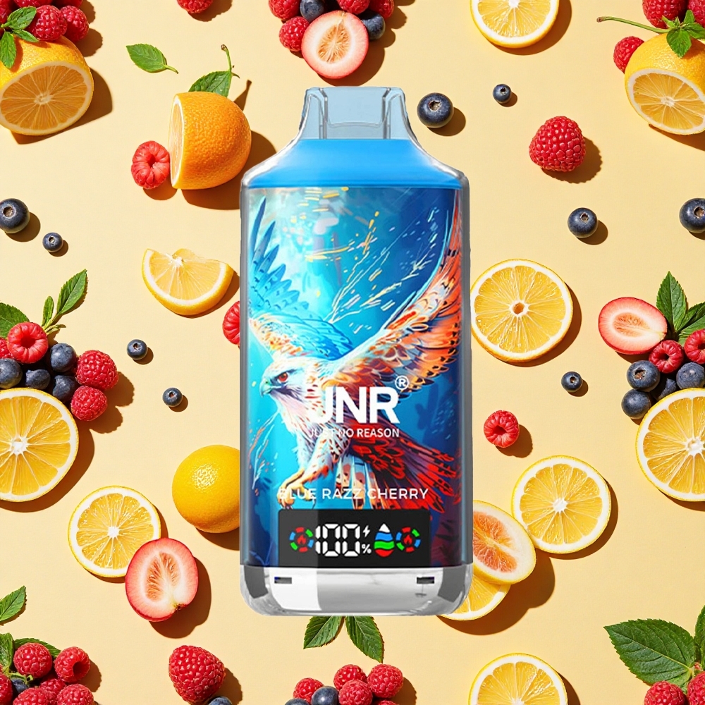 JNR Falcon X 18000 Puffs 24ml E-liquid Dual Mesh Coil Blue Razz Cherry