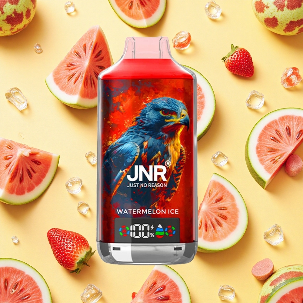 JNR Falcon X 18000 Puffs Watermelon Ice 24ml E-liquid Dual Mesh Coil Type-C Charging