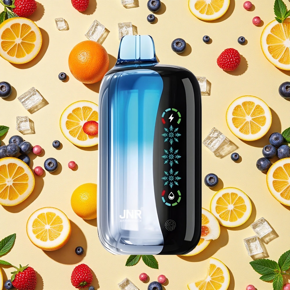 JNR Flex Ice 21000 Puffs Blueberry Ice Adjustable Airflow Dual Mesh Coil