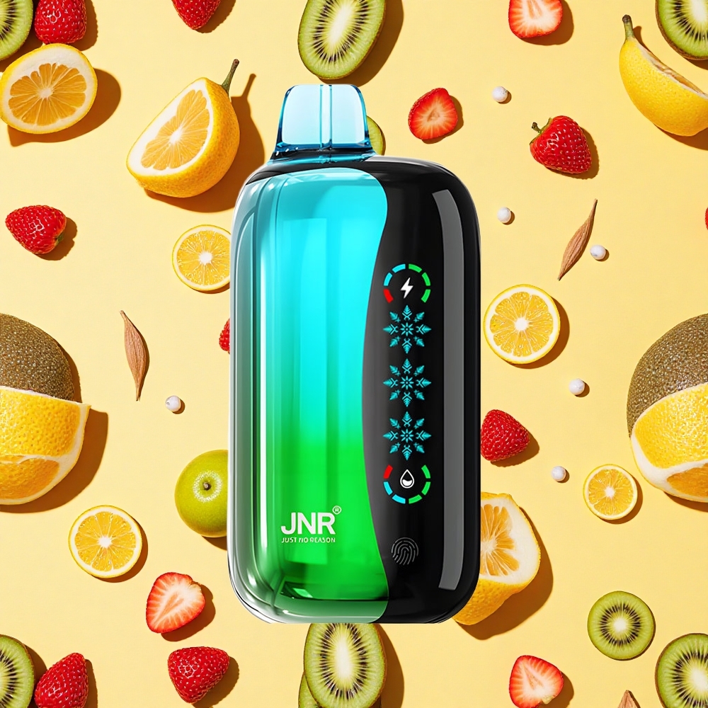 JNR Flex Ice 21000 Puffs Strawberry Kiwi 26ml E-liquid Dual Mesh Coil Airflow Type-C Charging