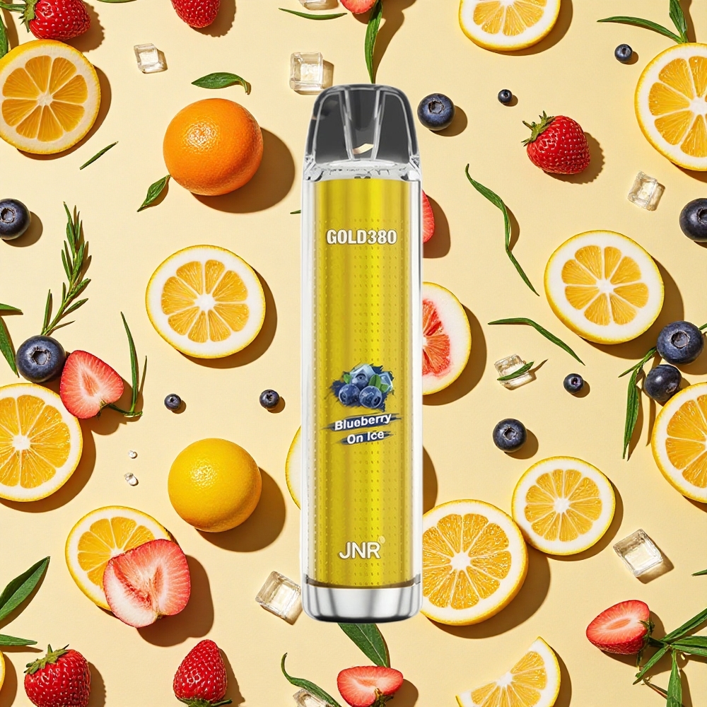 JNR Gold380 6000 Puffs 13ml E-liquid 025 Nicotine Blueberry On Ice