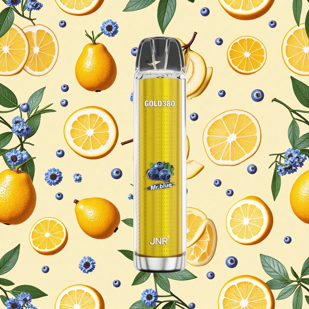 JNR Gold380 6000 Puffs 13ml E-liquid 025 Nicotine Mr Blue Disposable Vape