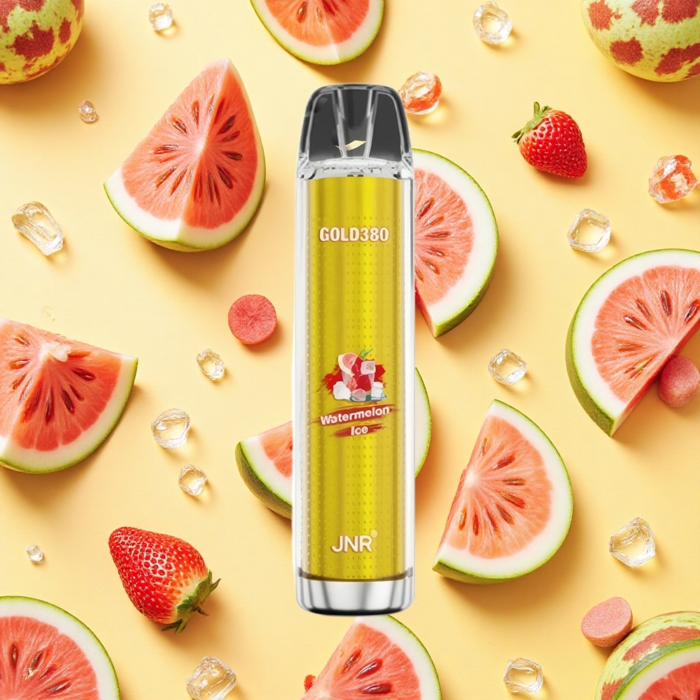 JNR Gold380 6000 Puffs 13ml E-liquid 025 Nicotine Watermelon Ice Disposable Vape