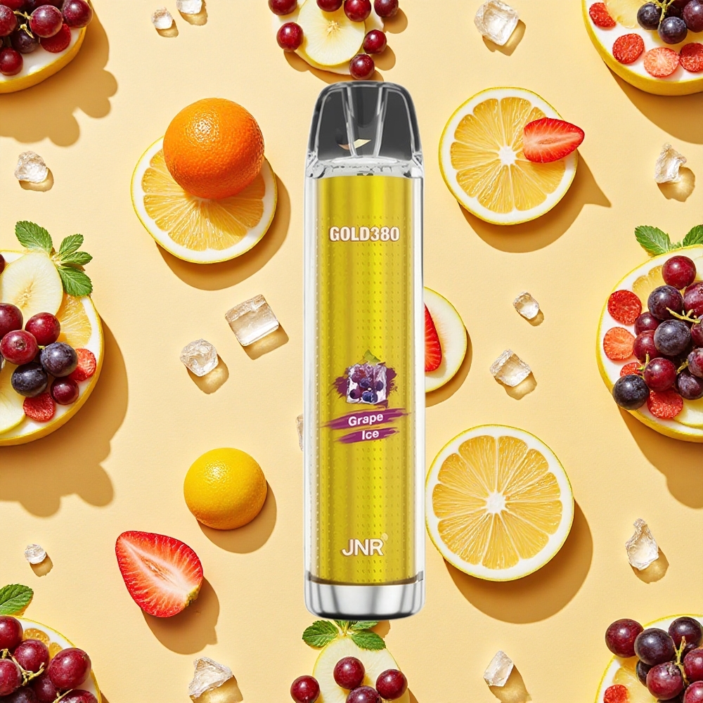 JNR Gold380 6000 Puffs Disposable Vape Grape Ice 1500mAh Battery Capacity 13ml E-liquid