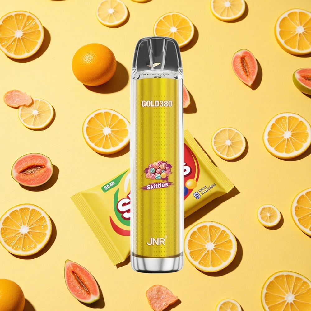JNR Gold380 6000 Puffs Disposable Vape Skittles 1500mAh Battery Capacity 13ml E-liquid