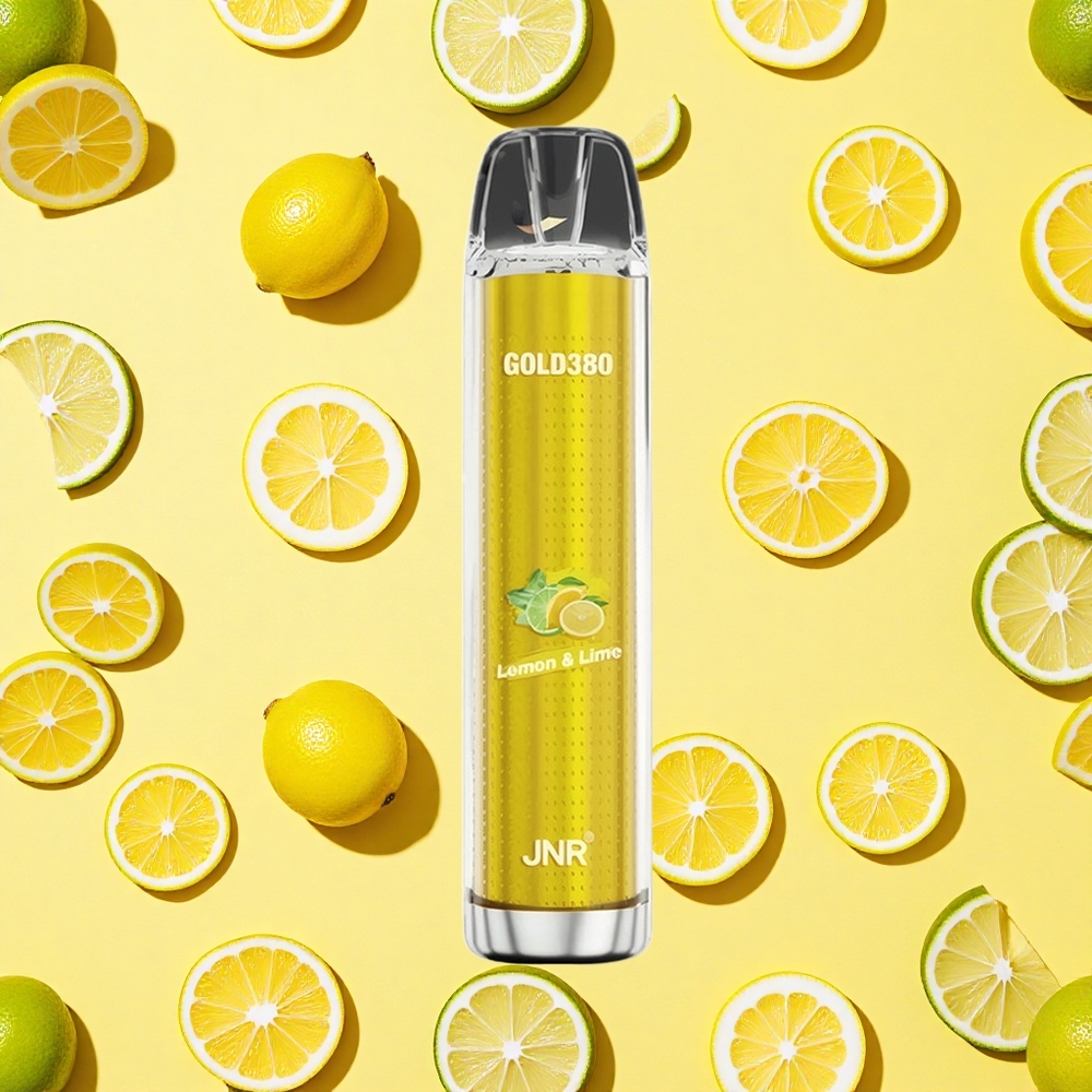 JNR Gold380 6000 Puffs Lemon Lime 1500mAh Battery Capacity 13ml E-liquid Mesh Coil
