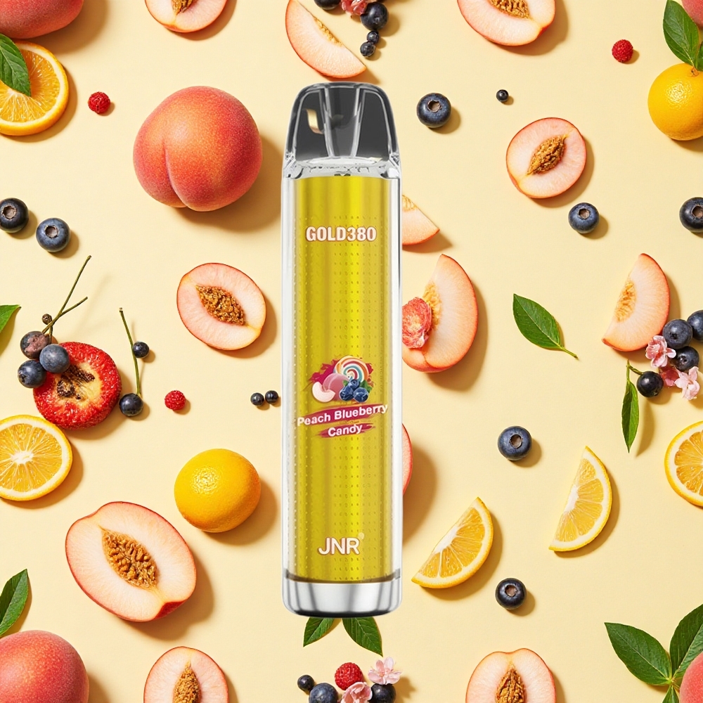 JNR Gold380 6000 Puffs Peach Blueberry 1500mAh Battery Capacity 13ml E-liquid