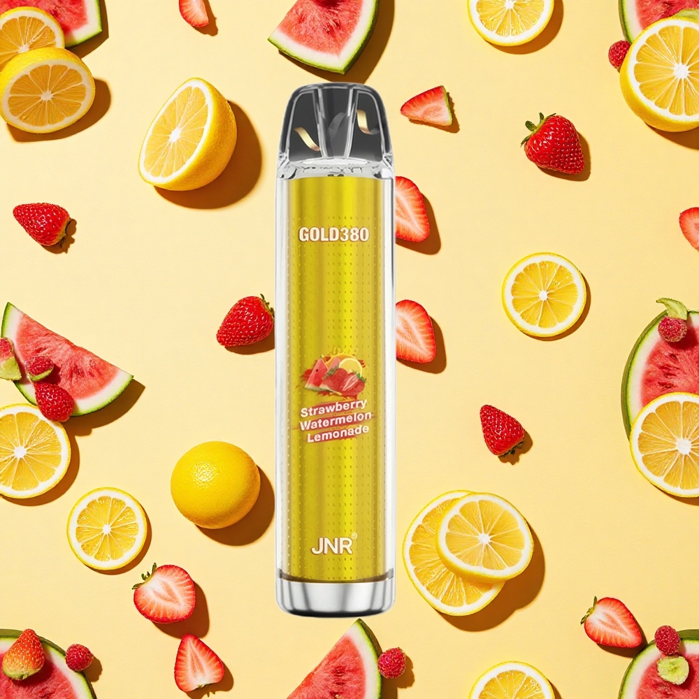 JNR Gold380 6000 Puffs Strawberry Watermelon Lemonade 1500mAh Battery Capacity 13ml E-liquid