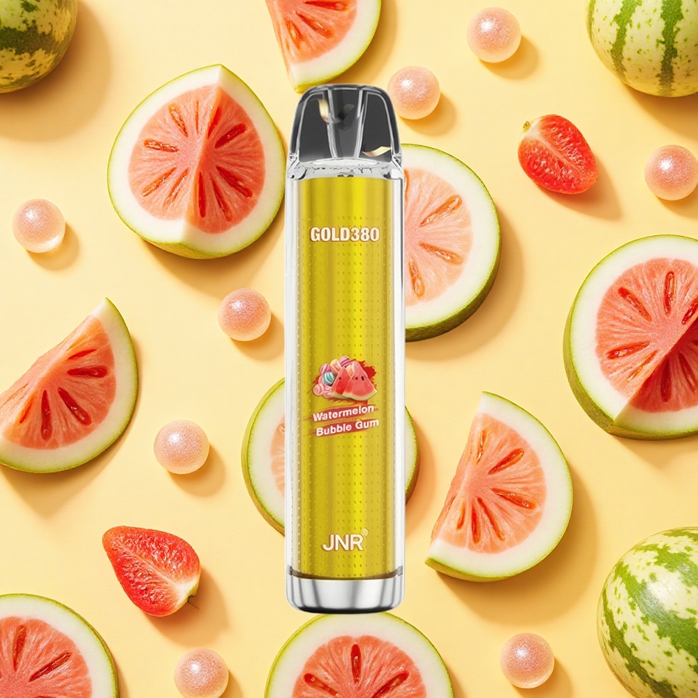JNR Gold380 6000 Puffs Watermelon Bubble Gum 1500mAh Battery Capacity 13ml E-liquid