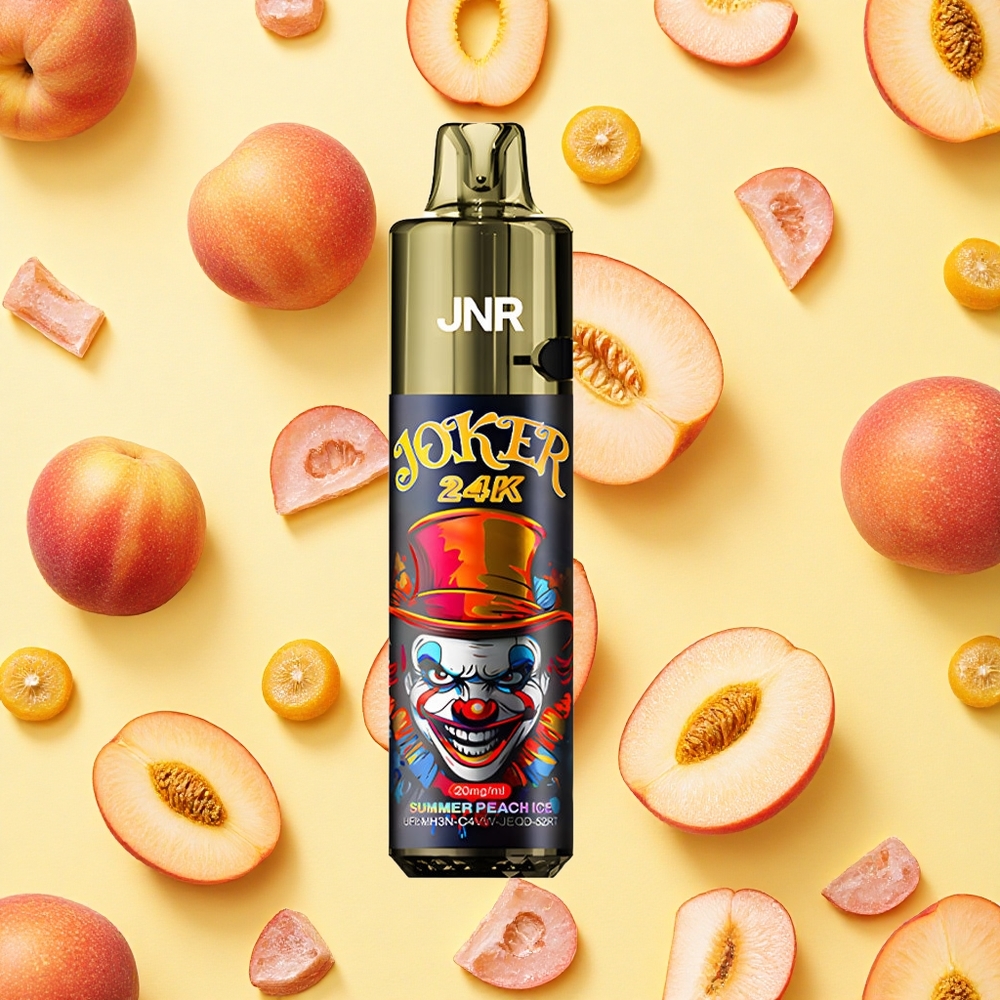 JNR Joker 24K 24000 Puffs Summer Peach Ice 800mAh Battery Capacity 10ml E-liquid