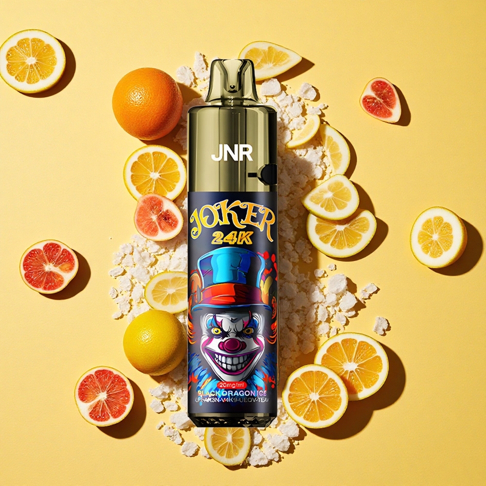 JNR Joker 24K Puffs 2+10ml E-liquid Refillable Black Dragon Ice Disposable Vape