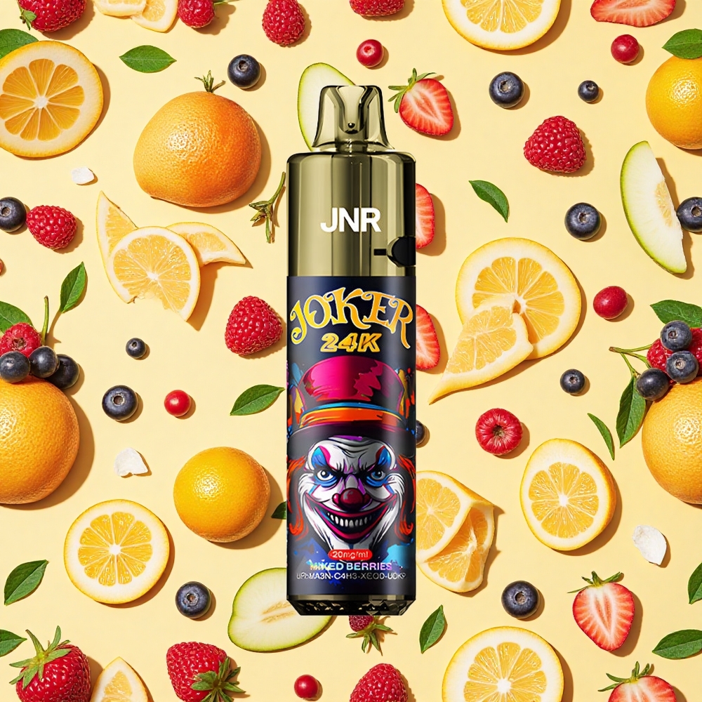 JNR Joker 24K Puffs Mixed Berries 24000 2 Nicotine 800mAh Battery Capacity Type-C Charging