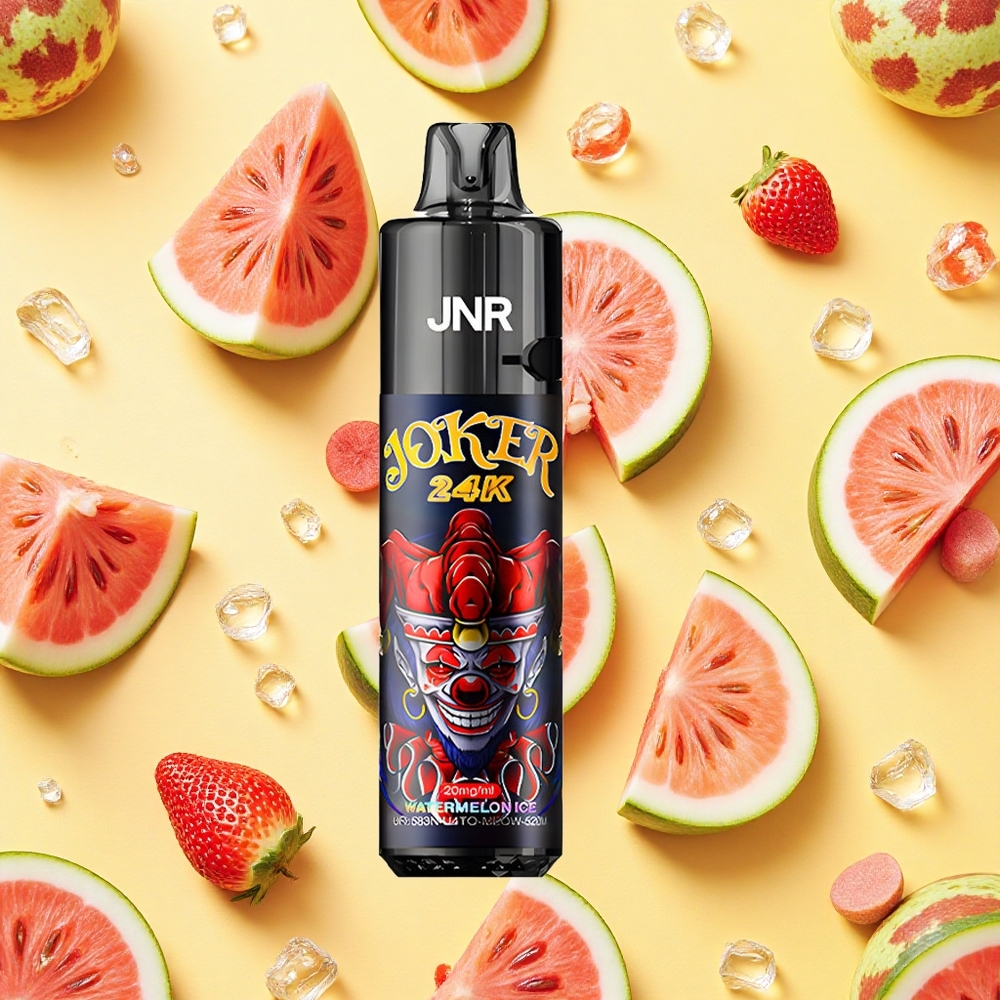 JNR Joker 24K Puffs Watermelon Ice 800mAh Battery Capacity 2 Nicotine Type-C Charging TPD