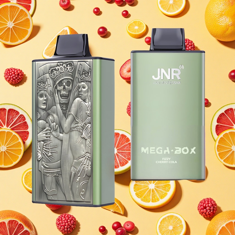 JNR Mega Box 25000 Puffs 30ml E-liquid 2 Nicotine Fizzy Cherry Cola Disposable Vape