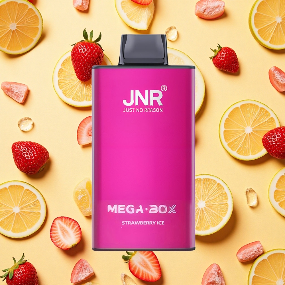 JNR Mega Box 25000 Puffs 30ml E-liquid Dual Mesh Coil Strawberry Ice