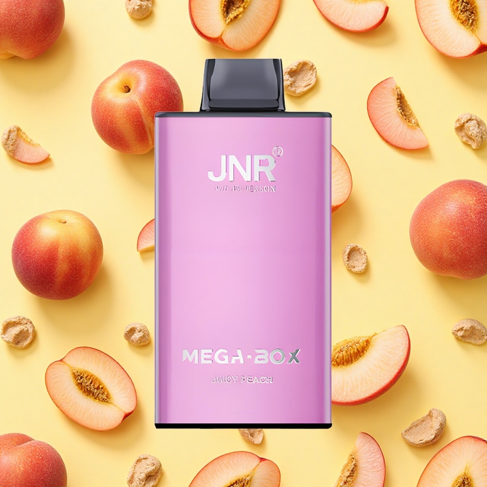 JNR Mega Box 25000 Puffs 30ml E-liquid Juicy Peach Dual Mesh Coil Type-C Charging