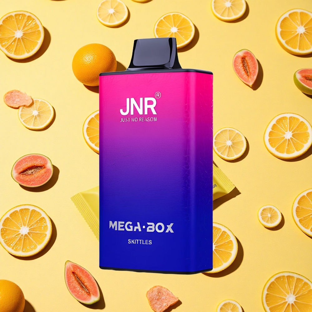 JNR Mega Box 25000 Puffs 30ml E-liquid Skittles Dual Mesh Coil Type-C Charging