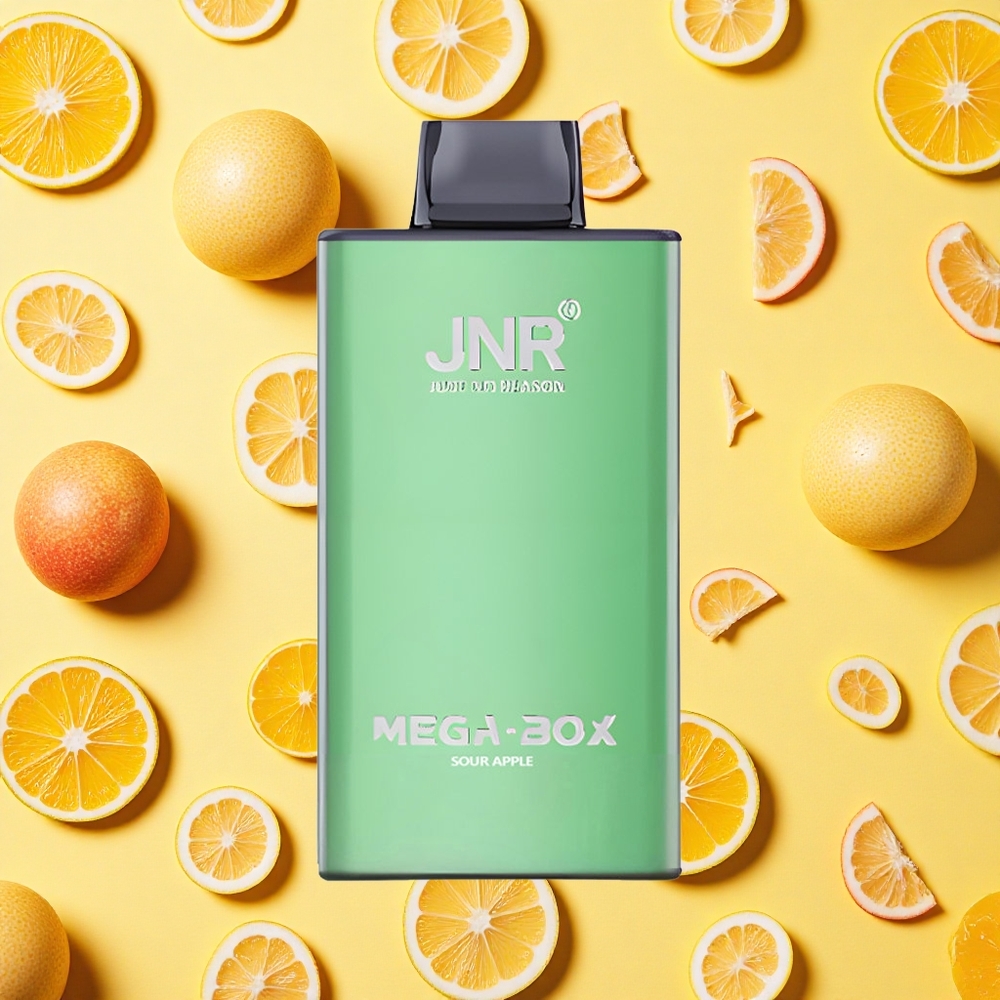 JNR Mega Box 25000 Puffs 30ml E-liquid Sour Apple Dual Mesh Coil Type-C Charging