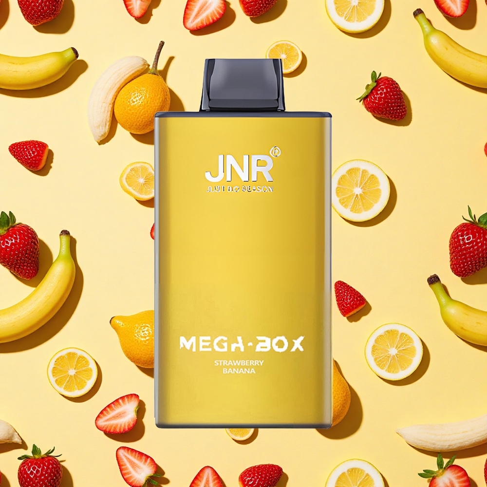 JNR Mega Box 25000 Puffs Strawberry Banana 30ml E-liquid 850mAh Battery Capacity Type-C Charging