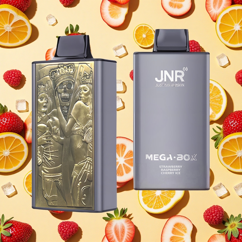JNR Mega Box 25000 Puffs Strawberry Raspberry Cherry Ice Type-C Charging 30ml E-liquid 2 Nicotine