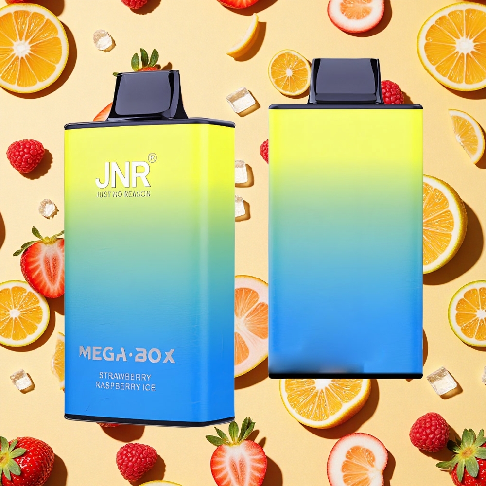 JNR Mega Box 25000 Puffs Strawberry Raspberry Ice 30ml E-liquid 850mAh Battery Capacity Dual Mesh Coil