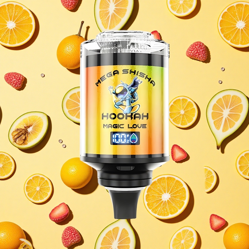 JNR Mega Shisha Hookah 100K Puffs 60ml E-liquid 2200mAh Battery Capacity Desktop Magic Love