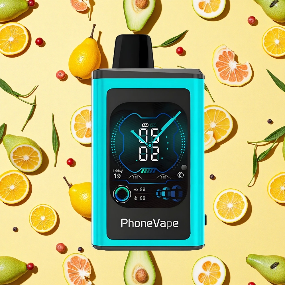 JNR PhoneVape 30000 Miami Mint 850mAh Battery Capacity Type-C Charging Battery App Display