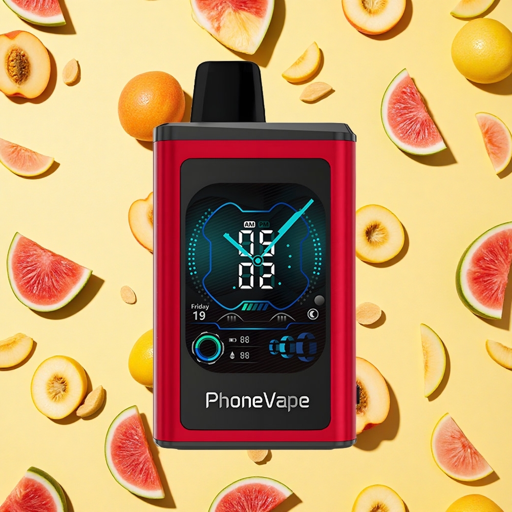JNR PhoneVape 30000 Peach Mango Watermelon 850mAh Battery Capacity Type-C Charging Battery App
