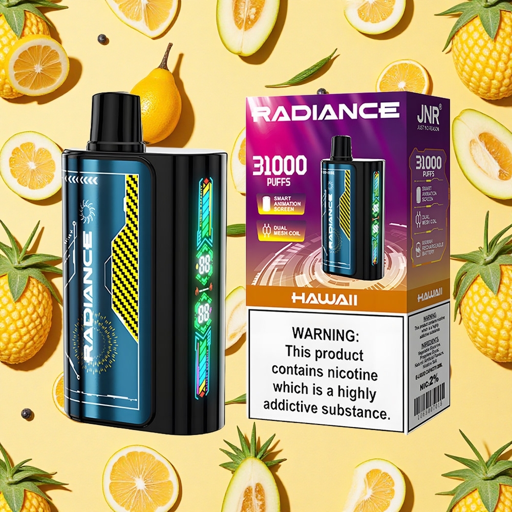 JNR Radiance 31000 Puffs 28ml E-liquid 2 Nicotine HAWAII Disposable Vape