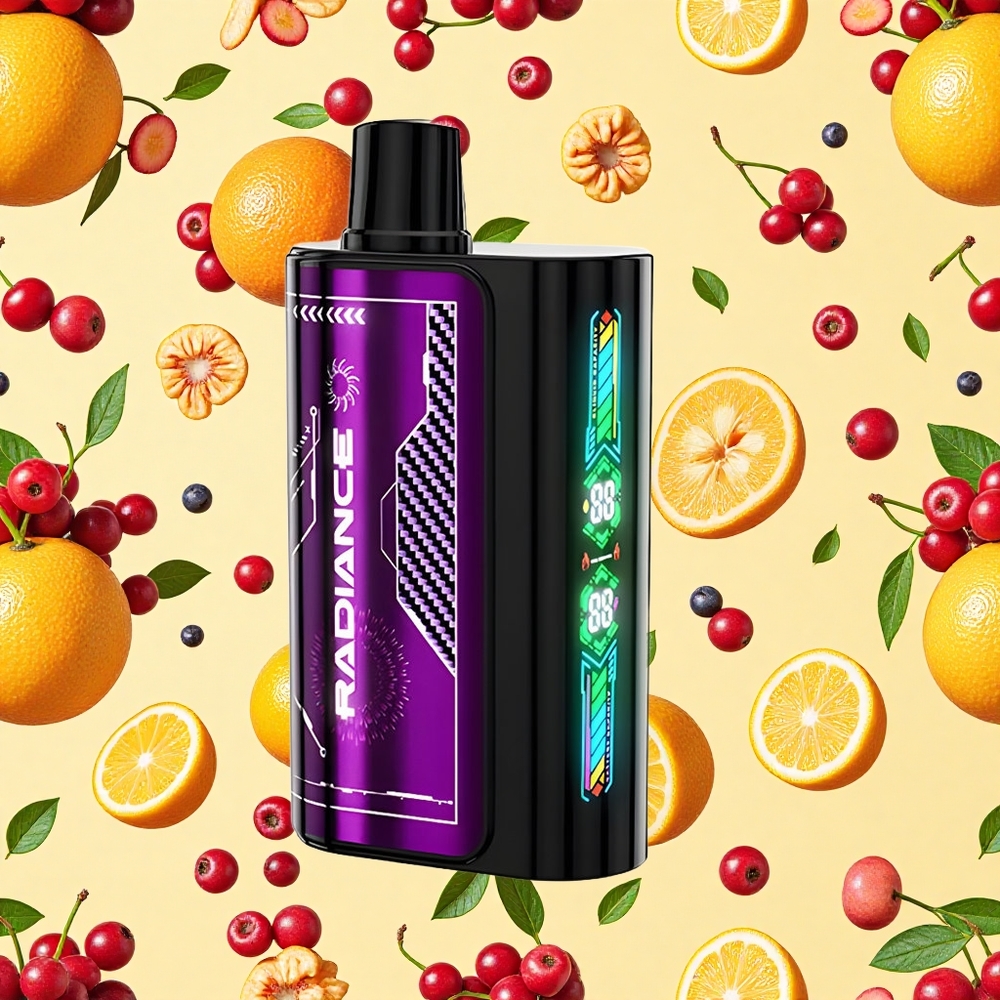 JNR Radiance 31000 Puffs Cherry Berry 28ml E-liquid Dual Mesh Coil 950mAh Battery Capacity