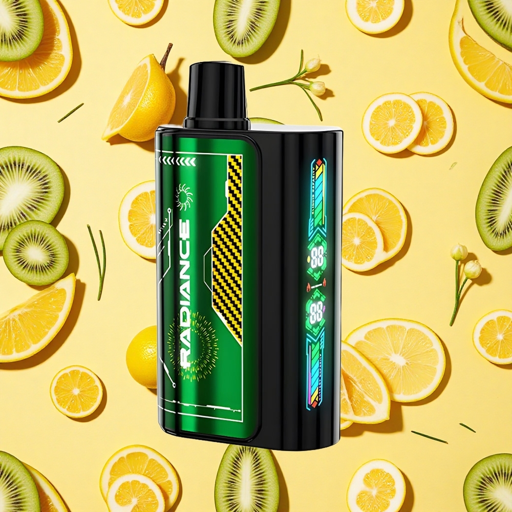 JNR Radiance 31000 Puffs Passion Fruit Kiwi 28ml E-liquid Dual Mesh Coil Type-C Charging
