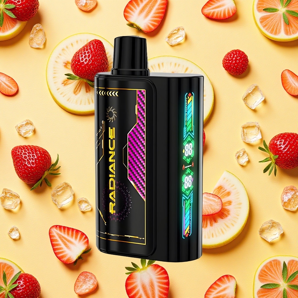 JNR Radiance 31000 Puffs Strawberry Ice 28ml E-liquid Dual Mesh Coil 950mAh Battery Capacity