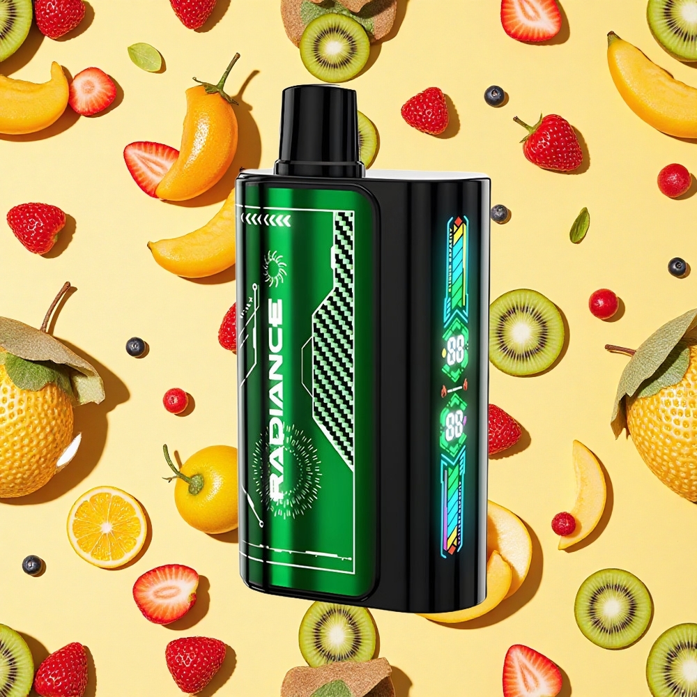 JNR Radiance 31000 Puffs Strawberry Kiwi 28ml E-liquid Dual Mesh Coil 950mAh Battery Capacity
