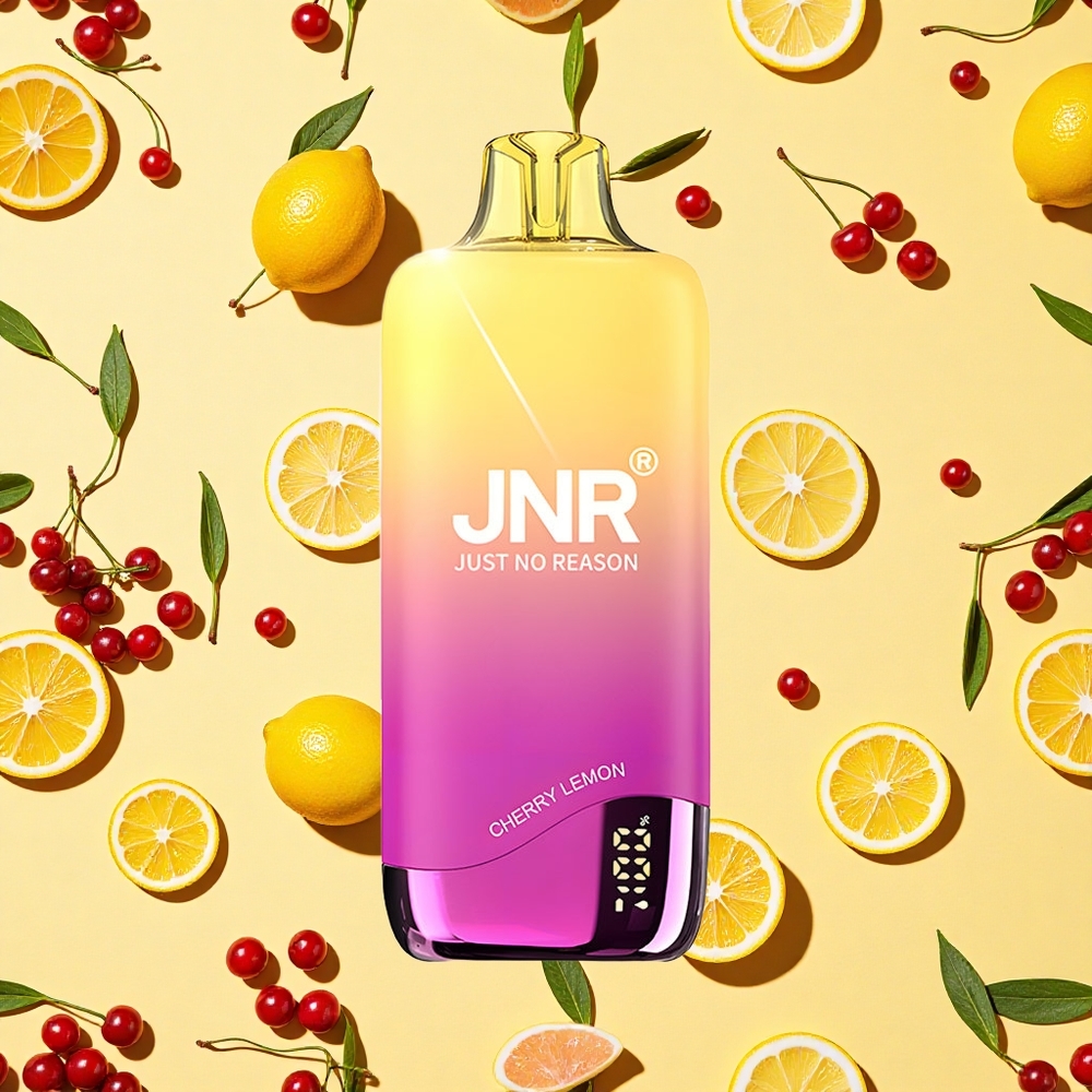 JNR Rainbow 10500 Puffs Cherry Lemon 18ml E-liquid 08ohm Mesh Coil Disposable Vape