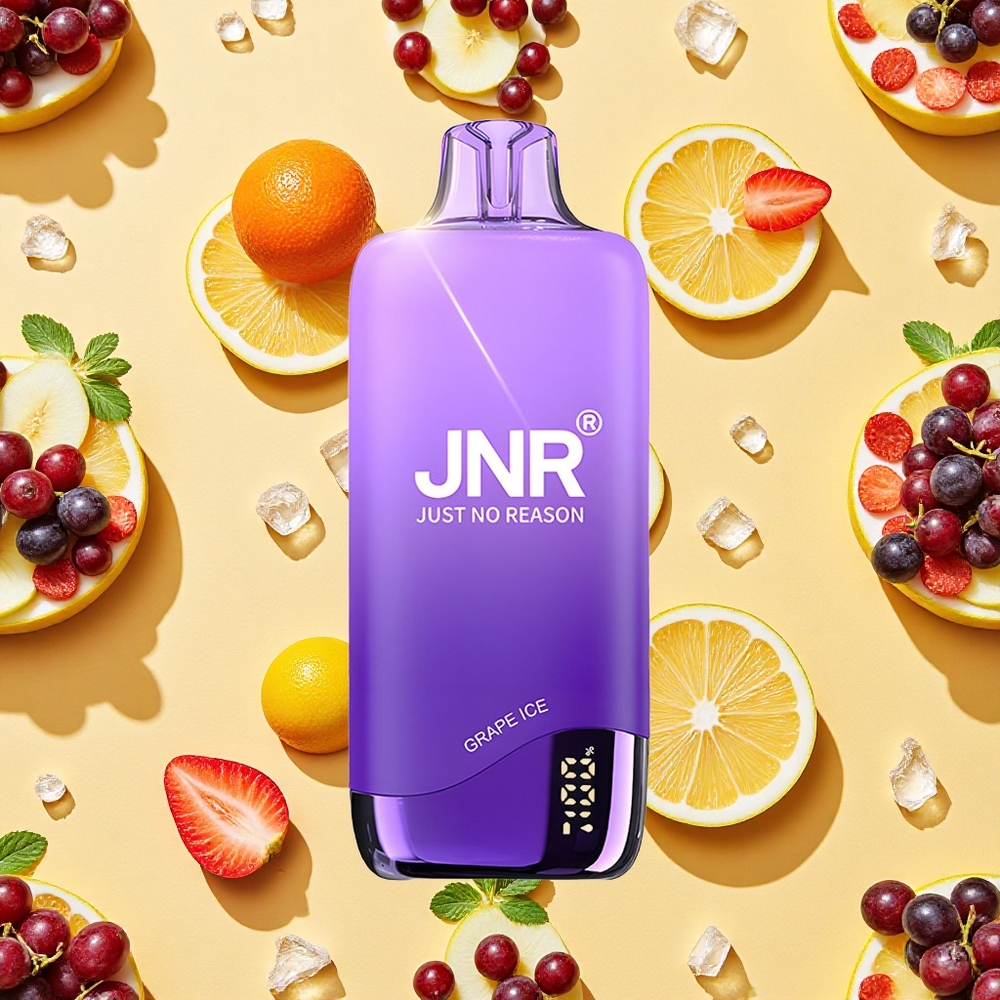 JNR Rainbow 10500 Puffs Grape Ice 18ml E-liquid 600mAh Battery Capacity Mesh Coil 08ohm USB-C