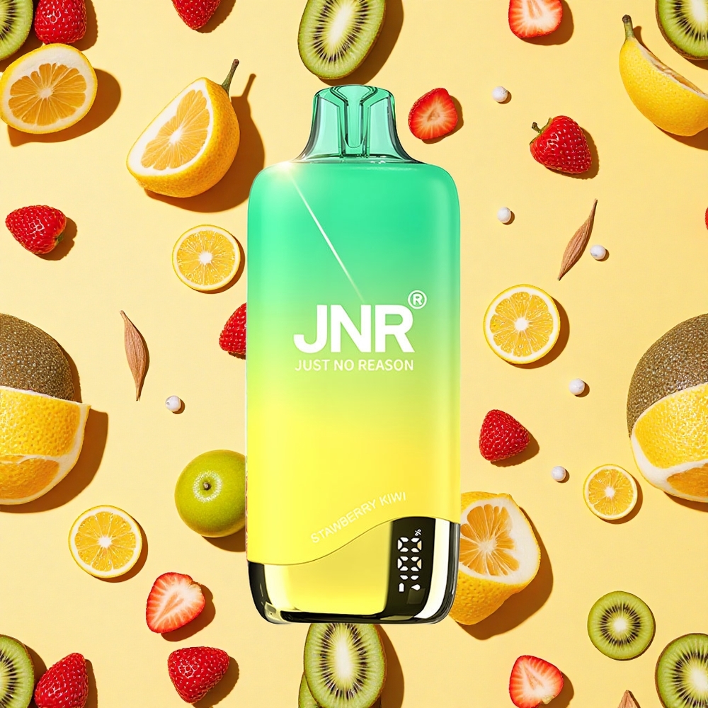 JNR Rainbow 10500 Puffs Strawberry Kiwi Disposable Vape 18ml E-liquid 08ohm Mesh Coil USB-C