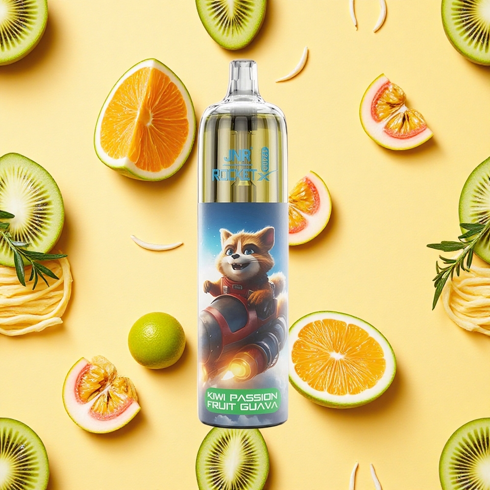 JNR Rocket-X 12400 Puffs Kiwi Passion Fruit Guava RGB Type-C Charging 850mAh Battery Capacity